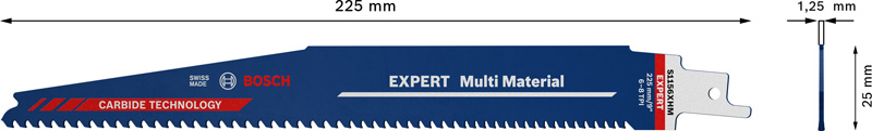 EXPERT Multi Material S 1156 XHM Säbelsägeblatt