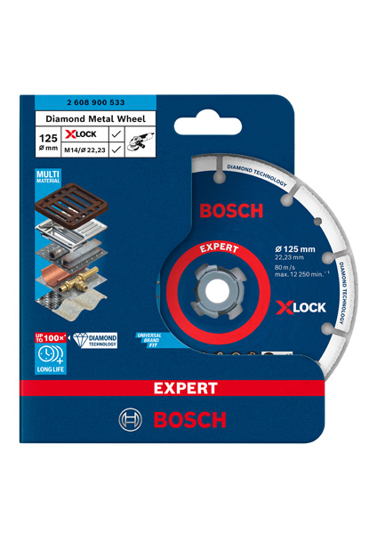 EXPERT Diamond Metal Wheel X-LOCK Trennscheibe für kleine Winkelschleifer