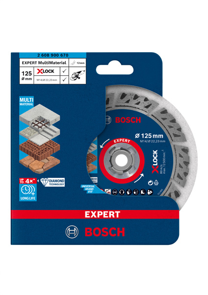 Bosch EXPERT MultiMaterial X-LOCK Diamanttrennscheiben