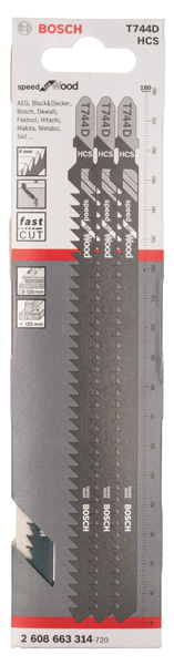 Bosch Stichsägeblatt T 744 D Speed for Wood