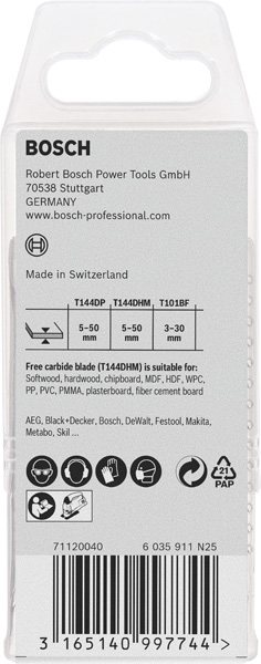 Bosch 15-tlg. Stichsägeblatt-Set für Holz T-Schaft