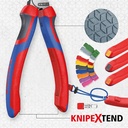 KNIPEX Spitz-Kombizange poliert mit Comfort-Griffen 185 mm