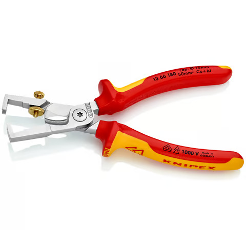 KNIPEX StriX® Abisolierzangen mit Kabelschere isoliert 180 x 53 x 27 mm