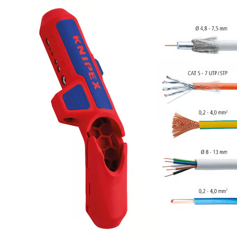 KNIPEX ErgoStrip® Universal-Abmantelungswerkzeug 135mm für Rechtshänder