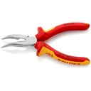 KNIPEX Flachrundzange mit Schneide (Radiozange) isoliert 160mm