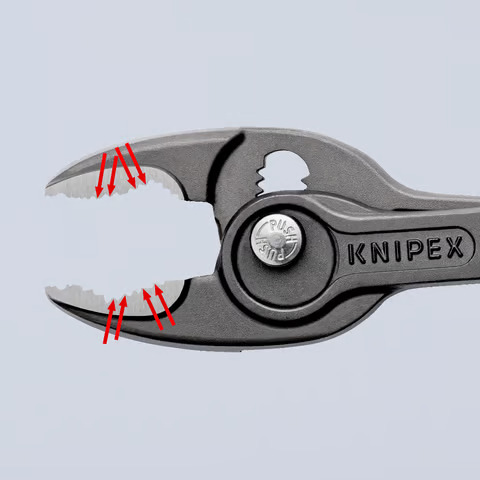 KNIPEX TwinGrip Frontgreifzange; Typ 8201; schwarz atramentiert 200mm Lang