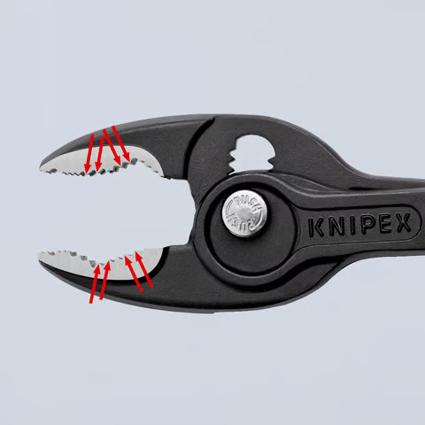 KNIPEX TwinGrip Frontgreifzange; Typ 8202; mit Mehrkomponenten-Griffen 200mm Lang