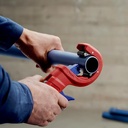 KNIPEX Rohrschneider DP50 für Kunststoff-Abwasserrohre mit Ø 32, 40 oder 50 mm und Wandstärken bis 2,4 mm