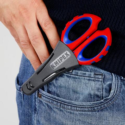 KNIPEX Elektrikerschere 160mm | Mehrkomponenten Hülle | glasfaserverstärkt