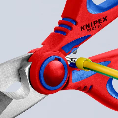 KNIPEX Elektrikerschere 160mm | Mehrkomponenten Hülle | glasfaserverstärkt