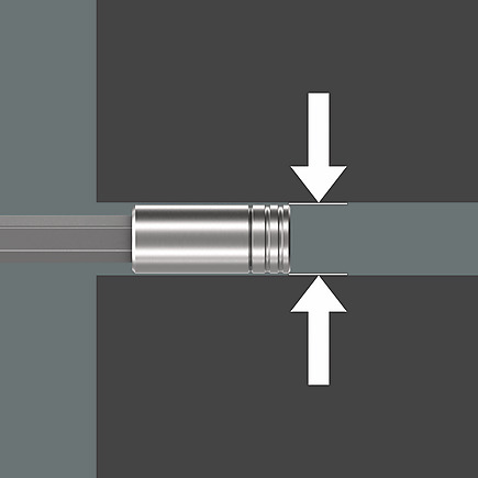 WERA Bit Schraubendreher Kraftform Kompakt 27 XL Universal 1 | 7‑teilig