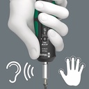 WERA Drehmoment Schraubendreher einstellbar Satz 7515/16 Kraftform Safe-Torque Speed Universal 1 2-6NM mit Bits in Tasche