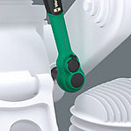 WERA Zyklop Comfort Knarre, mit Umschalthebel, mit 3/8"-Antrieb