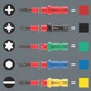 WERA Kraftform Kompakt VDE Big Pack 1 mit Handgriff und Klingen "Take it easy" in Tasche