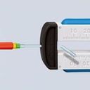 KNIPEX Abisolierwerkzeug für Glasfaserkabel; 0,125mm Ø; 1285 110SB