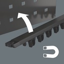 WERA Magnetleiste 9611, für bis zu 9 Kraftform Schraubendreher, unbestückt, 30x400mm