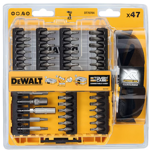 DeWalt High Performance Schrauberbit-Set inkl. Sicherheitsbrille | DT70704 | 47 teilig