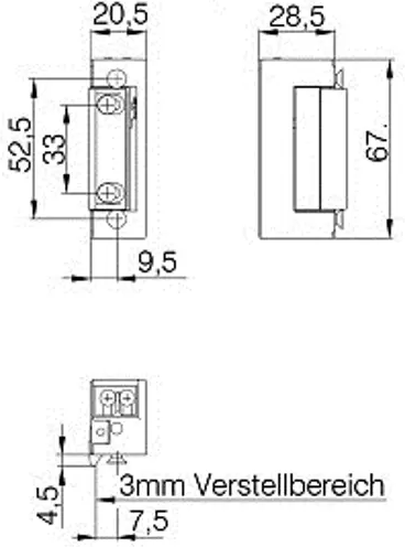 Deni Elektrischer Türöffner | Tagesentriegelung, Speicherfunktion | AC/DC Summer