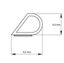 TESTPhT- Elton Silikon-Dichtung 25m | Selbstklebend | Tropfenform