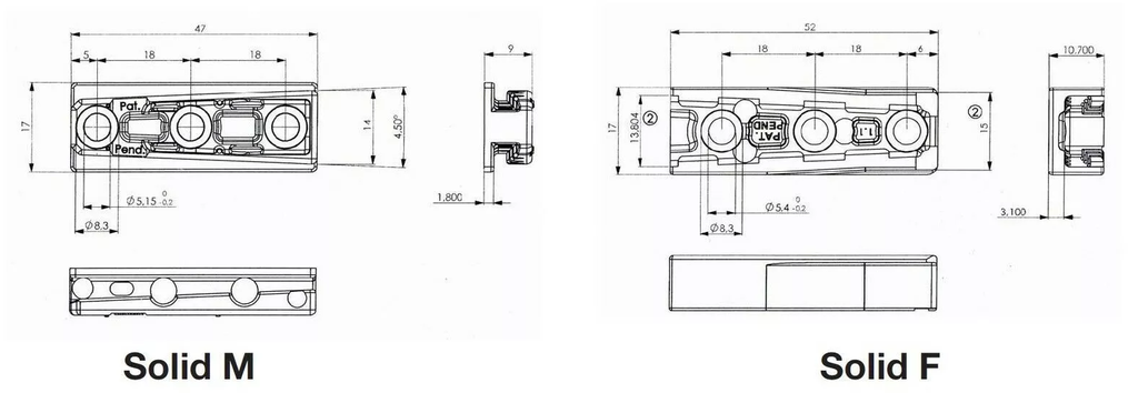 BMB Schwerlastverbinder Solid M+F Zamak