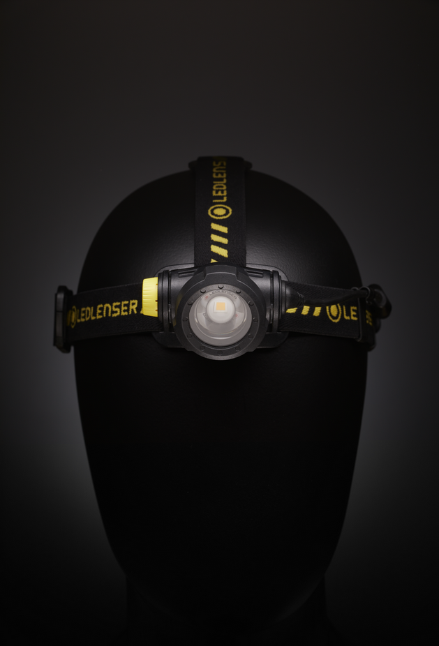 LEDLENSER  Kopflampe H7R Work 15/200/600/1000Lumen mit Akku und Ladekabel 