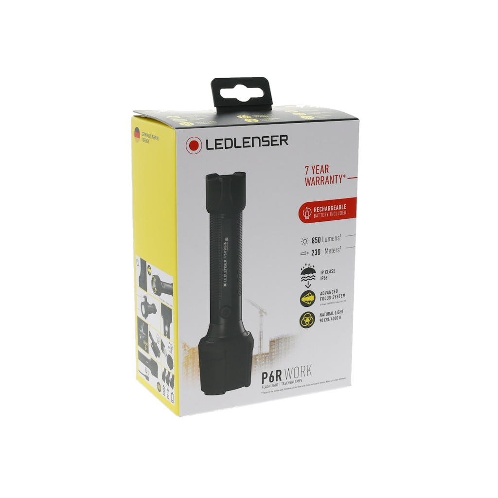 LEDLENSER Taschenlampe P6R WORK | wiederaufladbar