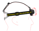 LEDLENSER  Kopflampe HF8R WORK Gelb max. 1600 Lumen wiederaufladbar mit Akku und Ladekabel und Zubehör