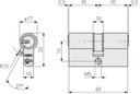 TESTPhT - ABUS Profilzylinder EC550NP | Doppelzylinder | mit Not- und Gefahrenfunktion