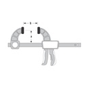URKO Einhandzwinge Mod. 210 | 450 x 80 mm
