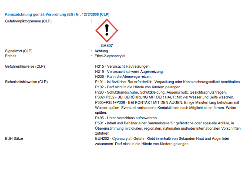 Soudal Cyanofix 84A Super Glue Liquid Sekundenkleber