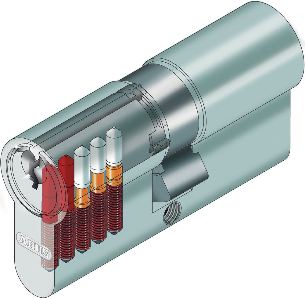 TESTPhT - ABUS Profilhalbzylinder A93NP | verschiedenschließend | incl. 3 Schlüssel
