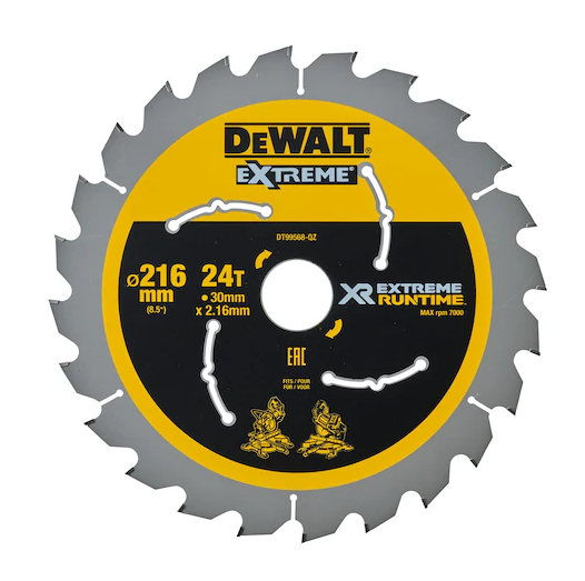 DeWalt XR Extreme Runtime Kreissägeblatt | 216 / 30mm | 24 WZ / FZ