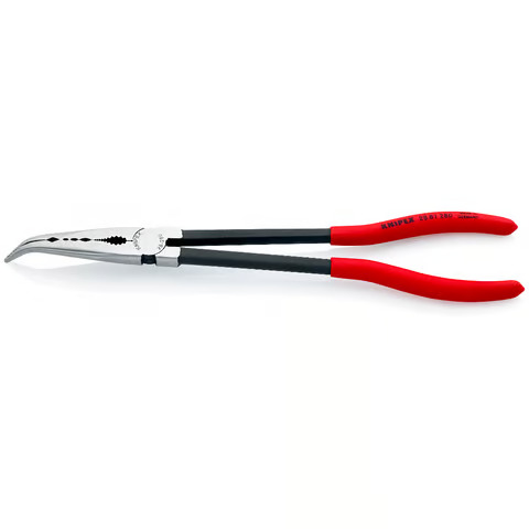 KNIPEX-Montierzange mit Querprofilen mit Kunststoff überzogen Typ 2881 280mm gebogen