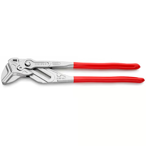 KNIPEX-Zangenschlüssel patent. Serie 8603 Kopf vernickelt Griffe PVC-überzogen SW -85mm 400mm lg.