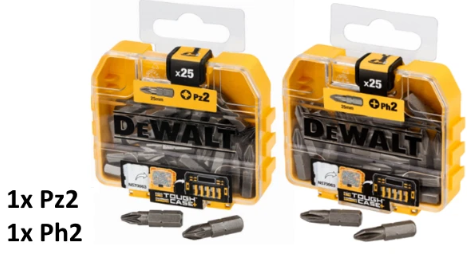 DeWalt Bitboxen Set: PZ2 + PH2