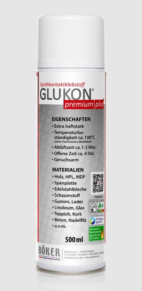 Glukon Premium + Sprühkontaktkleber Dose a 500 ml