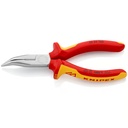 KNIPEX Flachrundzange mit Schneide (Radiozange) | Isoliert | 160 mm