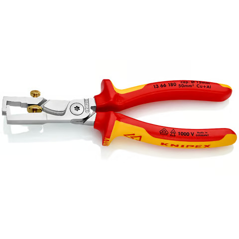 KNIPEX StriX® Abisolierzange mit Kabelschere isoliert 180 x 53 x 27 mm