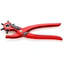 KNIPEX Revolverlochzange rot pulverbeschichtet 220mm