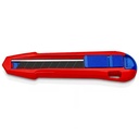 KNIPEX CutiX Universalmesser; mit individuell einstellbarer Klingenstabilisierung; 9010165BK; 165mm lang