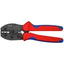 KNIPEX PreciForce® Crimpzange | brüniert | Mehrkomponenten Hülle | 220 mm