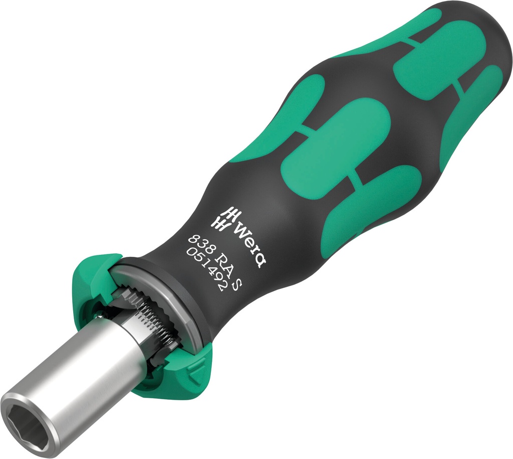 WERA Bits-Handhalter mit Ratschenfunktion | 1/4" x 102mm | 838 RA S