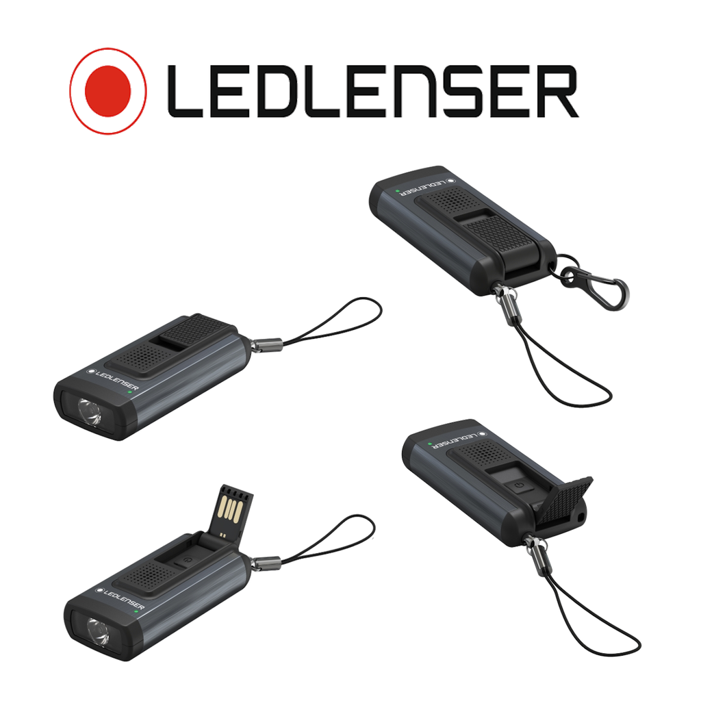 LEDLENSER Mini-Taschenlampe K6R Safety Grau | wiederaufladbare