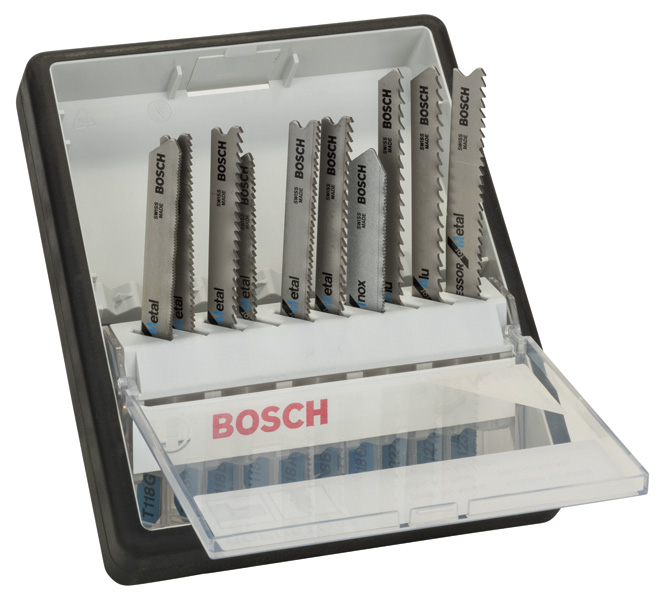 Bosch 10-tlg. Stichsägeblatt-Set Metal Robust Line T-Schaft