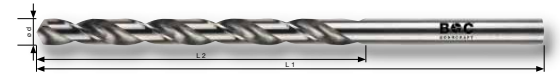 Bohrcraft Spiralbohrer DIN 340 HSS geschliffen Typ N