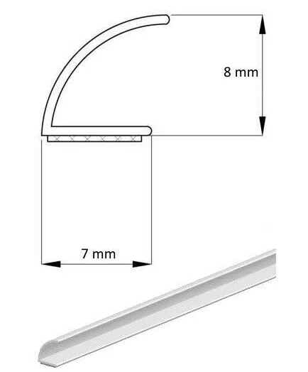 Elton Silikon-Dichtung 25m | V-Form | Selbstklebend