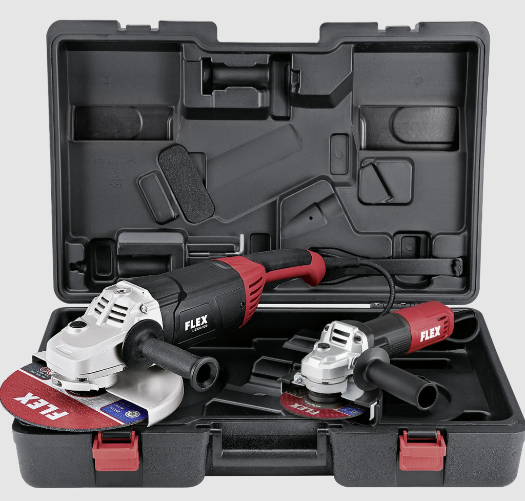 FLEX Winkelschleifer Set L 2200 230 + L 1100 125 | im Koffer
