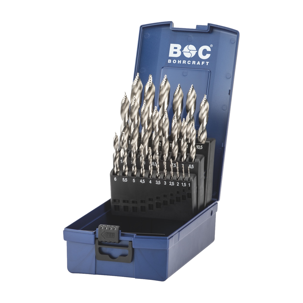 BOHRCRAFT TURBO STEP | HSS-G | 25-tlg. Spiralbohrer-Satz