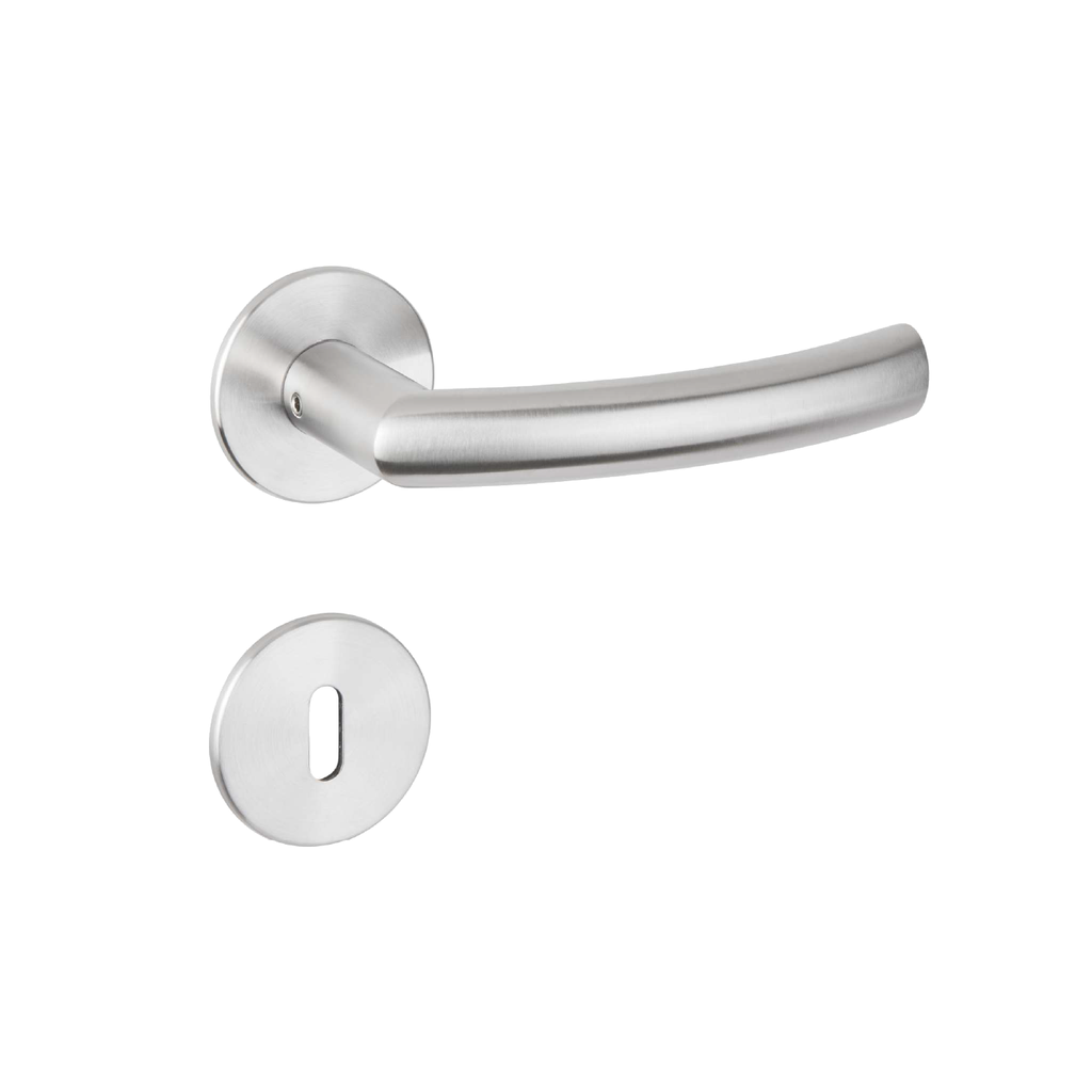 NEU_HERMAT Flach-CLIP Garnitur BASIC 07 | Edelstahl matt