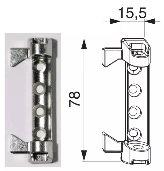 Scherenlager AS 12/18 Silber